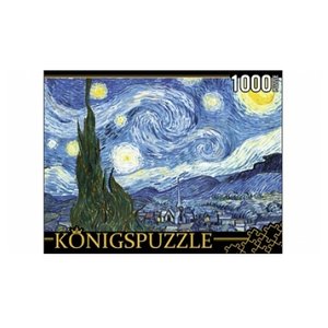 Пазл Рыжий кот Konigspuzzle Ван Гог Звездная ночь (АЛК1000-8254) , элементов: 1000 шт. (фото modal nav 1)