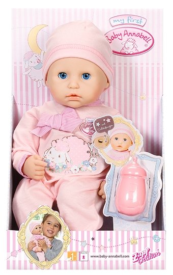 Кукла Zapf Creation Baby Annabelle с бутылочкой 36 см 794-463 (фото modal 2)