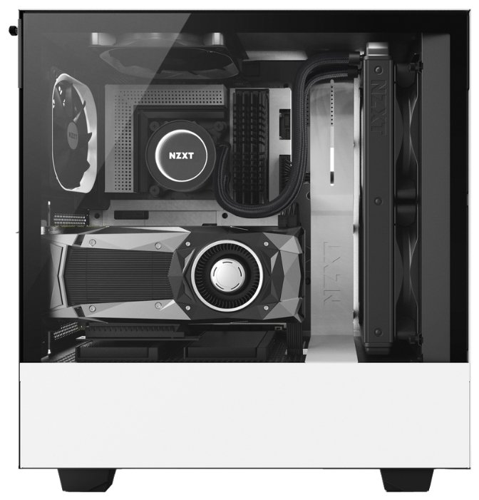 Компьютерный корпус NZXT H500i White/black (фото modal 6)