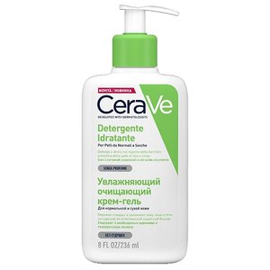 CeraVe крем-гель увлажняющий очищающий для нормальной и сухой кожи лица и тела (фото modal nav 1)