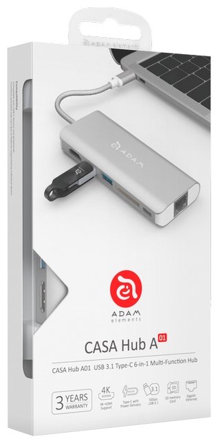 USB-концентратор Adam Elements CASA Hub A01 разъемов: 5 (фото modal 7)