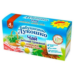 Чай Бабушкино Лукошко Ромашка-тимьян-анис, c 4 месяцев (фото modal nav 1)
