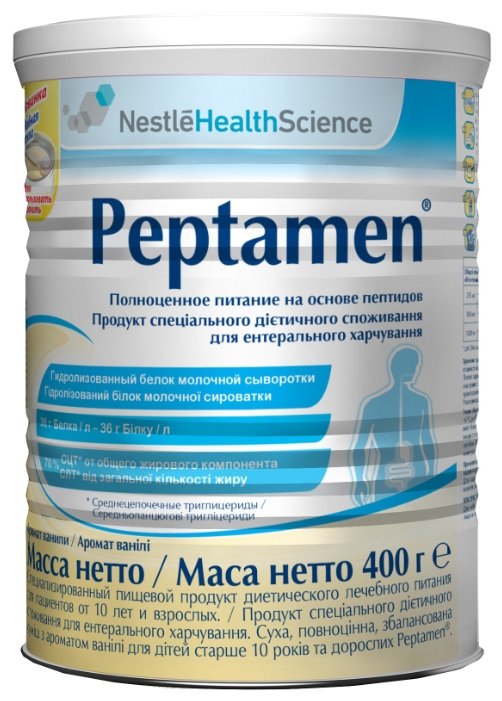 Peptamen (Nestle) Для детей с 10 лет и взрослых сухая смесь 400 г (фото modal 1)