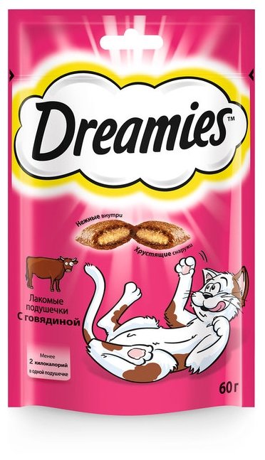 Лакомство для кошек Dreamies с говядиной (фото modal 1)