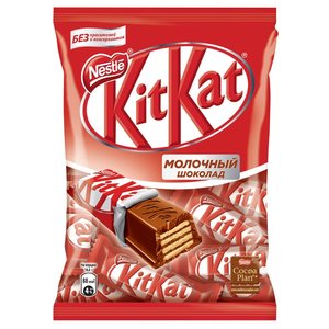 Конфеты KitKat молочный шоколад с хрустящей вафлей (фото modal nav 1)