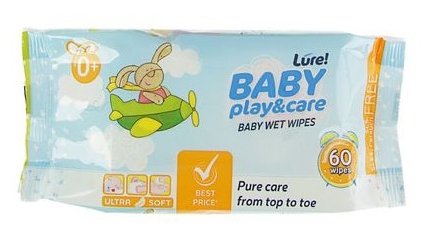 Влажные салфетки Lure Baby Play&Care (фото modal 4)