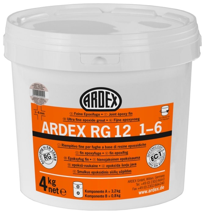 Затирка ARDEX RG 12 1-6 4 кг (фото modal 2)
