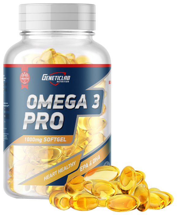 Омега жирные кислоты Geneticlab Nutrition Omega 3 Pro (90 капсул) (фото modal 1)