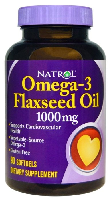 Омега жирные кислоты Natrol Omega 3 1000mg (90 капсул) (фото modal 1)