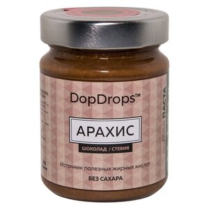 DopDrops Паста ореховая Арахис (шоколад, стевия) стекло (фото modal nav 1)