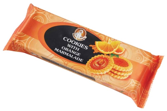 Печенье SANTA BAKERY с апельсиновым мармеладом, 100 г (фото modal 1)