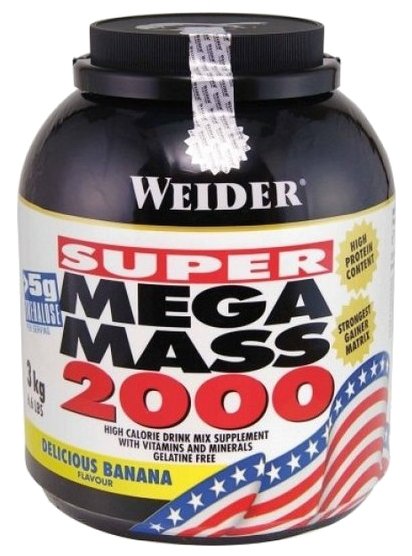 Гейнер Weider Mega Mass 2000 (3 кг) (фото modal 4)