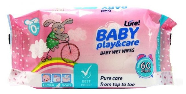 Влажные салфетки Lure Baby Play&Care (фото modal 3)