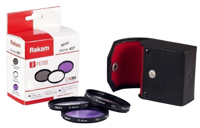 Набор светофильтров Rekam Starter Kit UV+CPL+FLD 49 мм (фото modal 3)