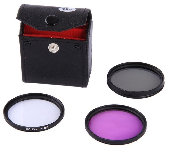 Набор светофильтров Rekam Starter Kit UV+CPL+FLD 55 мм (фото modal 3)