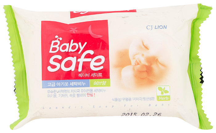 Хозяйственное мыло CJ Lion Baby Safe с экстрактом восточных трав, 190 г 98% (фото modal 1)