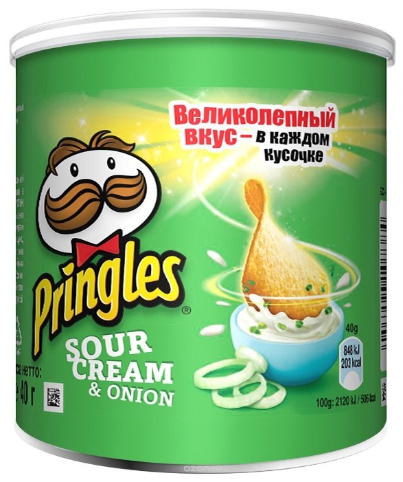 Чипсы Pringles картофельные Sour Cream & Onion (фото modal 1)