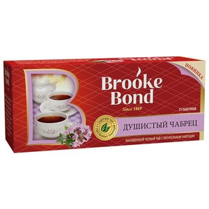Чай черный Brooke Bond Душистый чабрец ароматизированный в пакетиках (фото modal nav 2)