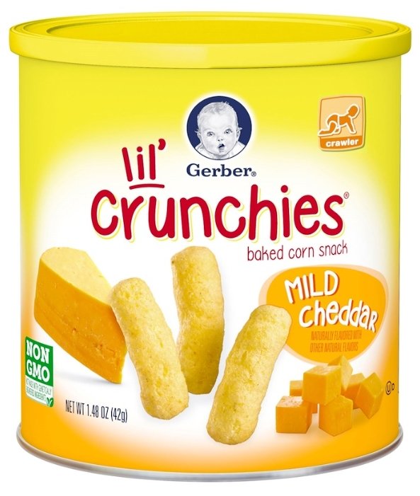 Снэк Gerber Graduates Lil' Crunchies Mild Chedar от 8 месяцев (фото modal 1)