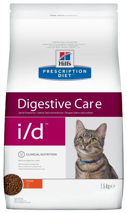Корм для кошек Hill's (1.5 кг) Prescription Diet I/D Feline Gastrointestinal Health dry (фото modal 1)