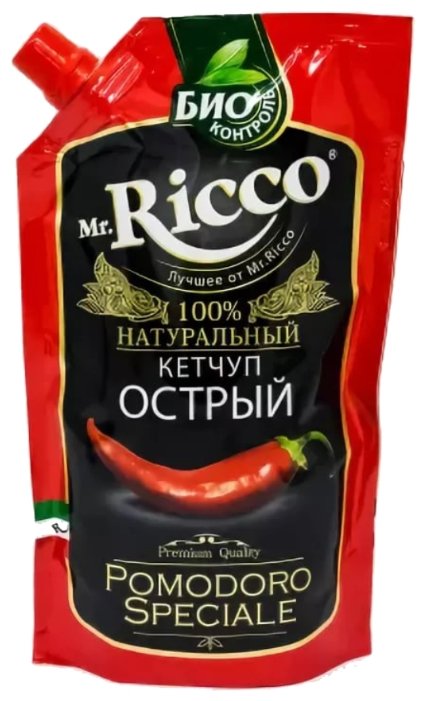 Кетчуп Mr.Ricco Острый organic с перцем чили и чесноком, дой-пак (фото modal 3)