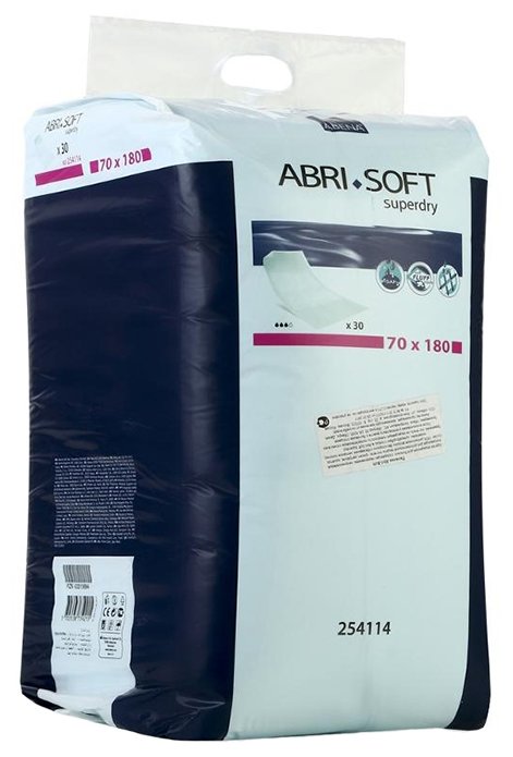 Пеленки Abena Abri-Soft Superdry (254114) 70 х 180 см (30 шт.) (фото modal 1)