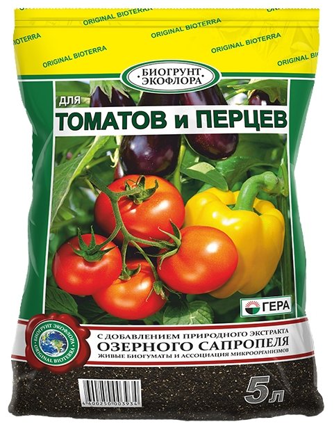 Биогрунт Гера для томатов и перцев 5 л. (фото modal 1)