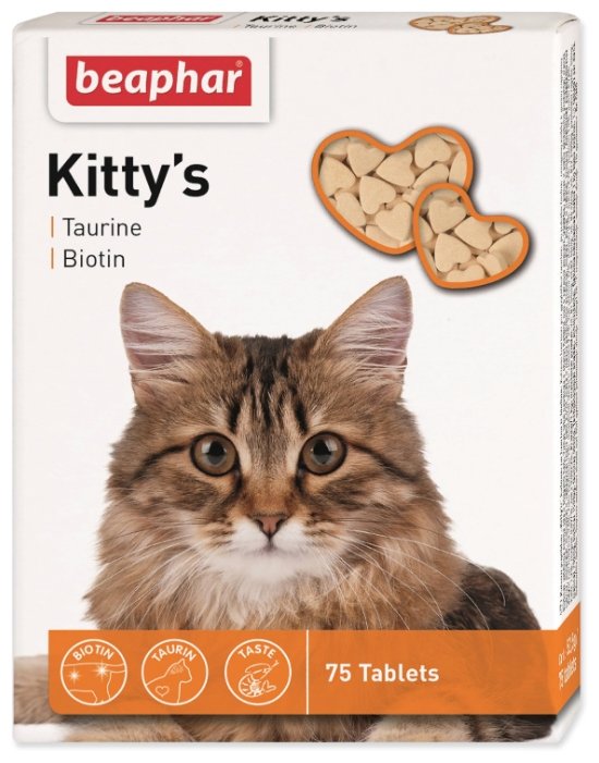 Добавка в корм Beaphar Kitty's Taurine + Biotin, (фото modal 1)