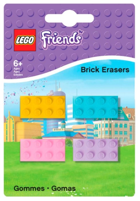 LEGO Набор ластиков Friends 4 шт. (фото modal 1)