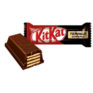 Конфеты KitKat DARK темный шоколад с хрустящей вафлей, коробка (фото modal nav 2)