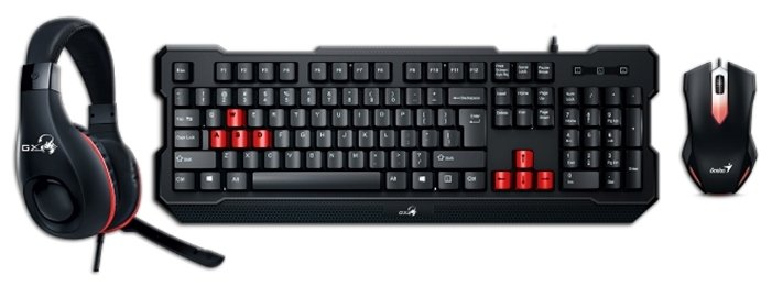 Клавиатура и мышь Genius KMH-200 Black USB (фото modal 2)