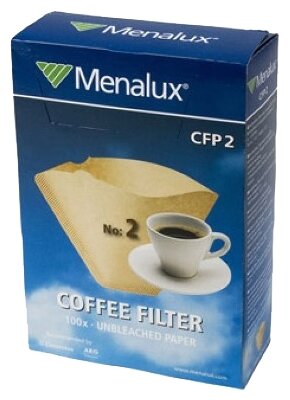 Одноразовые фильтры для капельной кофеварки Menalux Неотбеленные Размер 2 (фото modal 1)