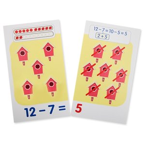 Набор карточек Айрис-Пресс Занимательные карточки. Комплект ЗК по математике на поддончике (зеленый) 17x8.5 см 288 шт. (фото modal nav 14)