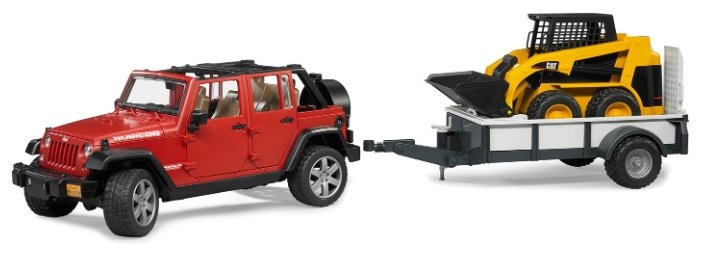 Набор техники Bruder Внедорожник Jeep Wrangler Unlimited Rubicon (02-925) 1:16 32.9 см (фото modal 1)