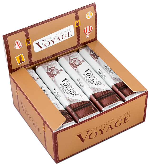 Батончик Grand Historic Voyage с шоколадной начинкой, 48 г, коробка (фото modal 1)