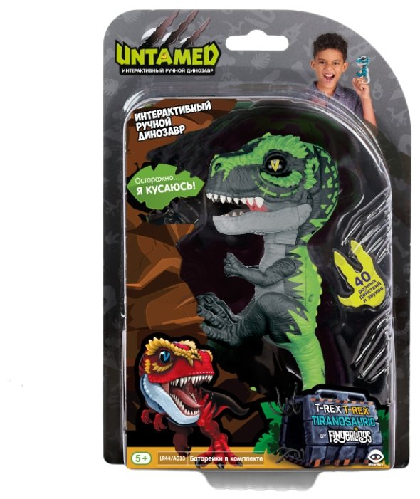 Интерактивная игрушка робот WowWee Fingerlings Untamed T-Rex (фото modal 36)