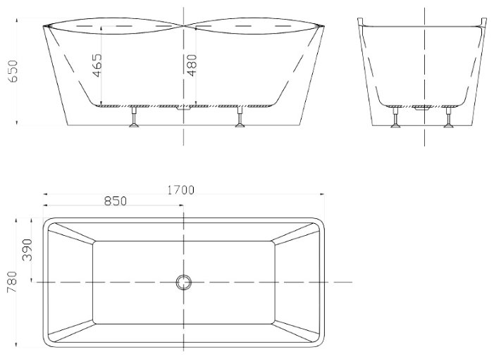 Ванна Gemy G9240 акрил угловая (фото modal 3)