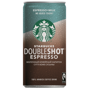Молочный кофейный напиток Starbucks Doubleshot Espresso без сахара 0.2 л (фото modal nav 1)