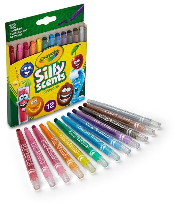Crayola Восковые мелки мини выкручивающиеся ароматизированные 12 цветов 52-9712 (фото modal 3)