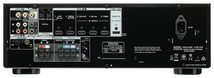 AV-ресивер Denon AVR-X550BT (фото modal 2)