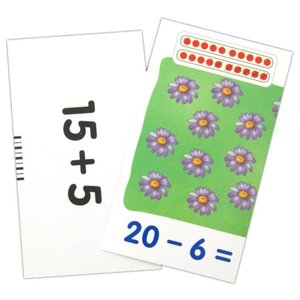 Набор карточек Айрис-Пресс Занимательные карточки. Комплект ЗК по математике на поддончике (зеленый) 17x8.5 см 288 шт. (фото modal nav 11)