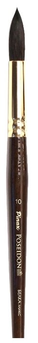 Кисть Pinax Poseidon, белка/синтетика №10, круглая, с длинной ручкой (фото modal 1)