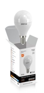 Лампа gauss E14 6Вт 2700K (фото modal nav 1)