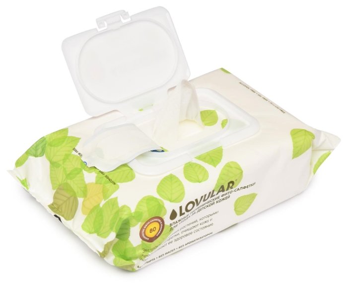Влажные салфетки LOVULAR Фито-салфетки для ухода за детской кожей (фото modal 2)