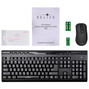 Клавиатура и мышь Oklick 280 M Black USB (фото modal nav 10)