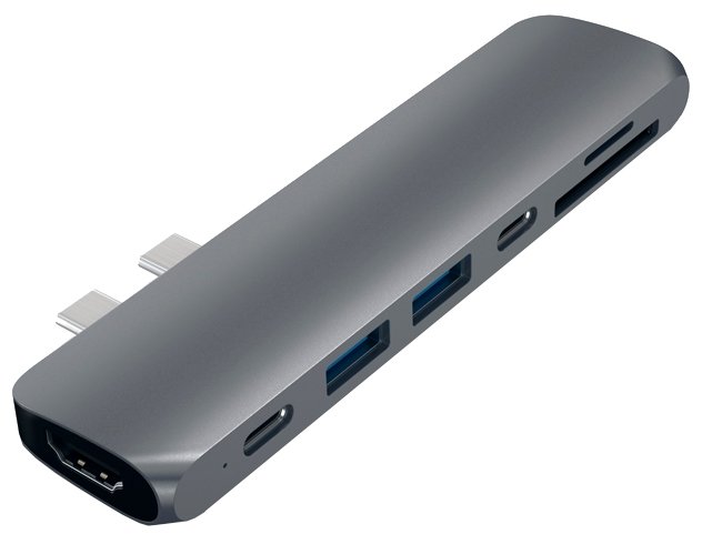 USB-концентратор Satechi Aluminum Type-C Pro Hub Adapter разъемов: 5 (фото modal 1)