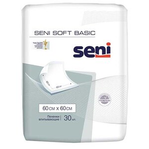Пеленки Seni Soft Basic (SE-091-B030-J02) 60 х 60 см (30 шт.) (фото modal nav 1)