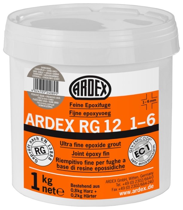 Затирка ARDEX RG 12 1-6 1 кг (фото modal 7)