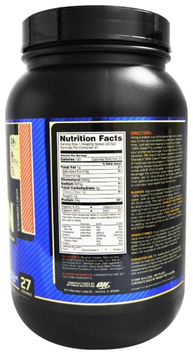 Протеин Optimum Nutrition 100% Casein Gold Standard (907-910 г) (фото modal 7)