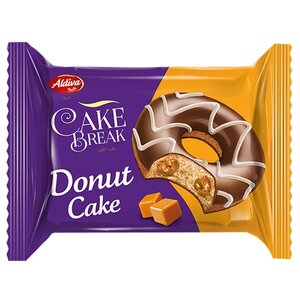 Aldiva пончик Cake break с карамельным кремом в шоколадной глазури (фото modal nav 1)